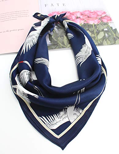 Image of ANDANTINO 100% Mulberry Silk Scarf -21 inch Square Neckerchief with Gift Packed