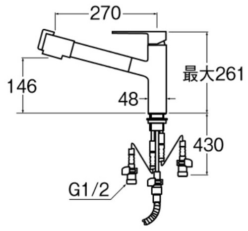 SANEI キッチン用 ワンホール混合栓 浄水器付 スプレー式 エコ 節約 Amazon.co.jp: SANEI(サンエイ) キッチン用 寒冷地仕様 シングル浄水器
