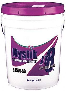 Mystik Motor Oil Synthetic Blend 15W-50, 5 Gallon