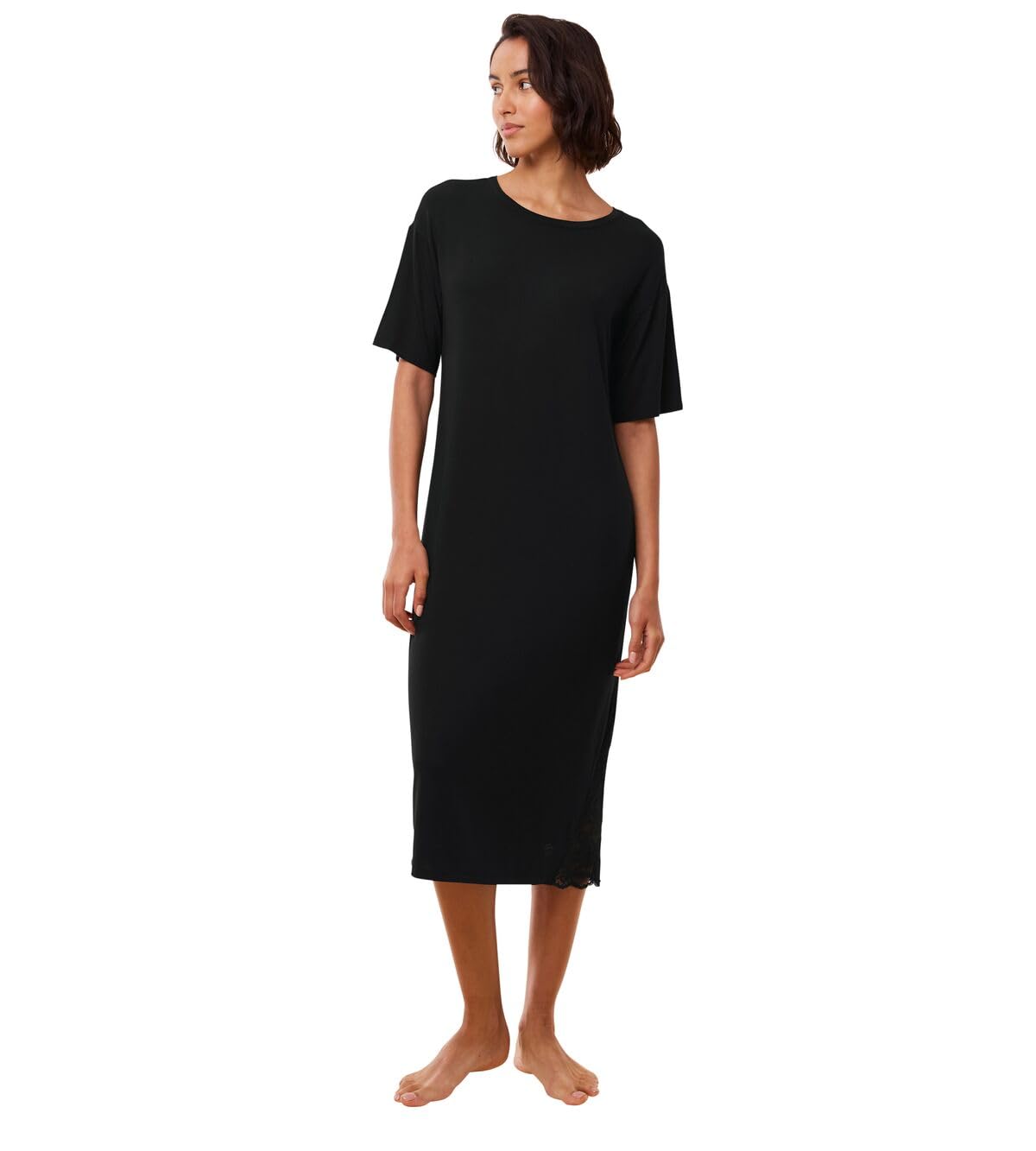 Triumph Women's Timeless Sensuality NDK SSL Nightgown, Black, 40, Black, UK 14