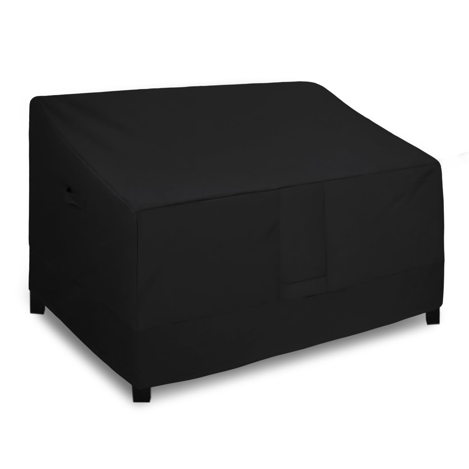 Easy-Going Heavy Duty Outdoor Loveseat Couch Cover, Waterproof Windproof Patio Furniture Sofa Cover with Air Vent (54Wx38Dx35H inch, Black) โ image 1