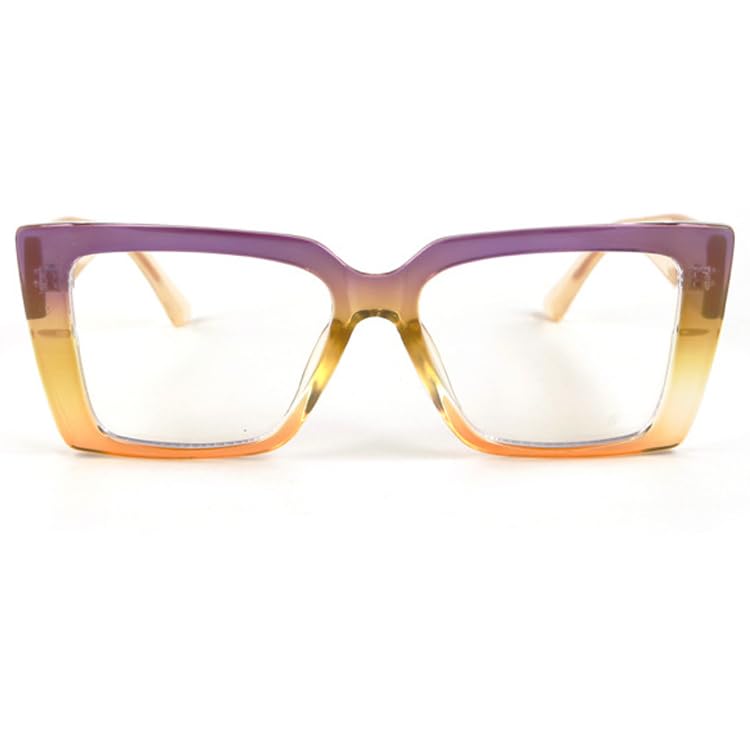 bullabulling Fashion Oprah Style Square Reading Glasses For Women Oversized Blue Light Blocking Ladies Readers