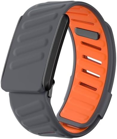Dado Comfort Durable Silicone Wristband Compatible with WHOOP 4.0 Band, Soft Silicone Sports Loop Strap for Men & Women, with U Shapped Connector