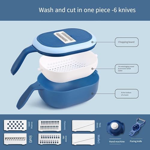 Cortador multiusos para verduras con contenedor miniatura 7