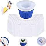 【Amplia compatibilidad】: nuestros calcetines separadores de piscinas están hechos de tela de nailon ultrafina gruesa (tamaños: 22 x 13 cm / 8,66 x 5,11 pulgadas), de alta calidad, duraderos, muy elásticos, fáciles de estirar, adecuados para la mayoría de los tipos de piscinas. bombas, cestas de filtración, cestas de piscina o cestas de filtración y mucho más.