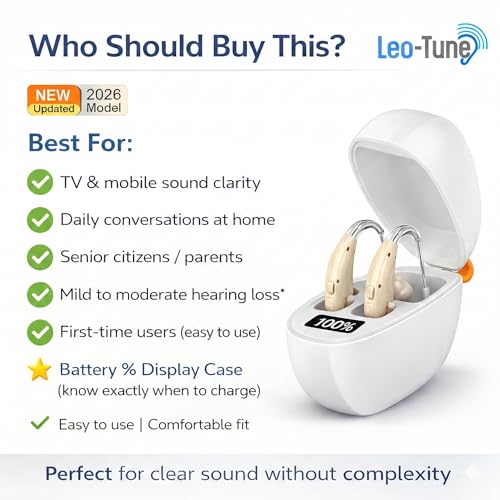 Image of 311 PRO Hearing Aid Machine for Old Age (2 Units) | Noise Cancellation | Ear Machine | Charging Case | Volume Control | Easy to Use | Top Brand | Trusted by 5000+ Users | With Warranty