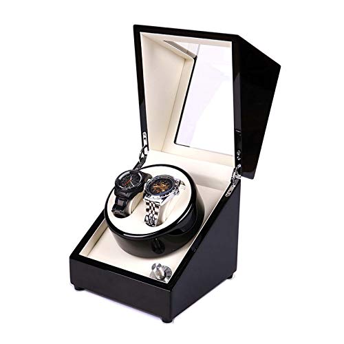 Ssrsgyp Agitador De Reloj Ver Shaker Paint 2 + 0 Caja De Motor De Bobinado Automático Caja De Presentación De Almacenamiento De Reloj Mecánico Giratorio De Gama Alta Cover