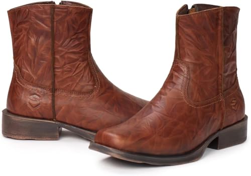 Image of SUREWAY Men's Western Chelsea Cowboy Boots