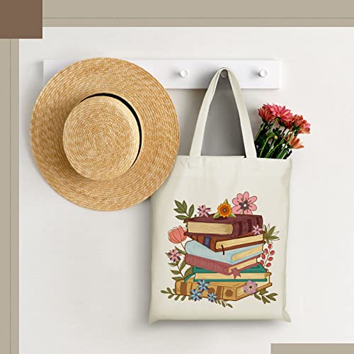 Bolsa Tote de Lona con Bolsillo para Amantes de Libros miniatura 7