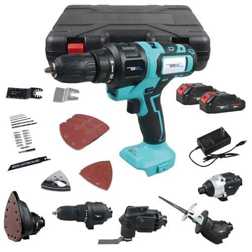NEWONE 5-Tool Cordless Combo Kit with Batteries