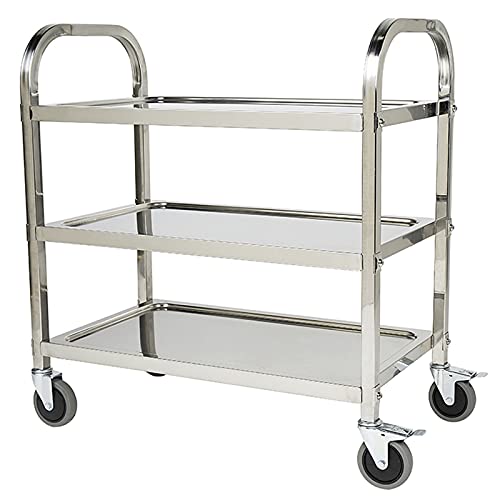 Chariot de service en acier inoxydable pour stopper le désordre