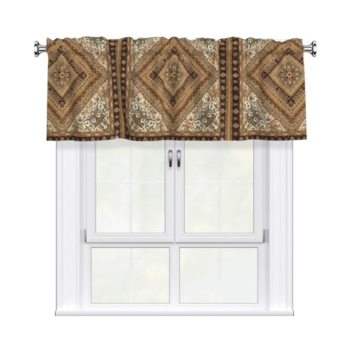 Drekrid Geometric Kalamkari Window Valance 54