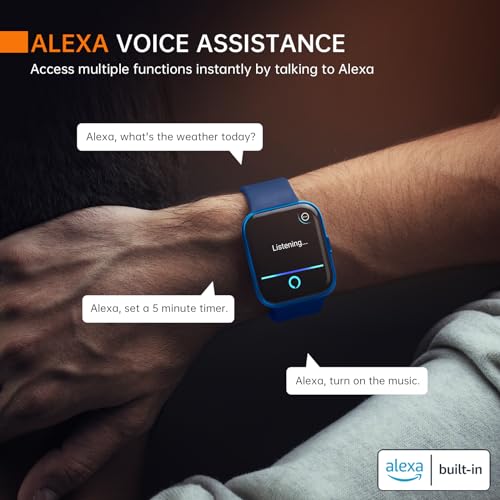 Image of aeac Smart Watch Fitness Watch for Men Women, Alexa Built-in & Stable Bluetooth Call, with Heart Rate /SpO2 /Sleep Monitor, 100 Sports, IP68 Waterproof Smartwatches for iOS Android