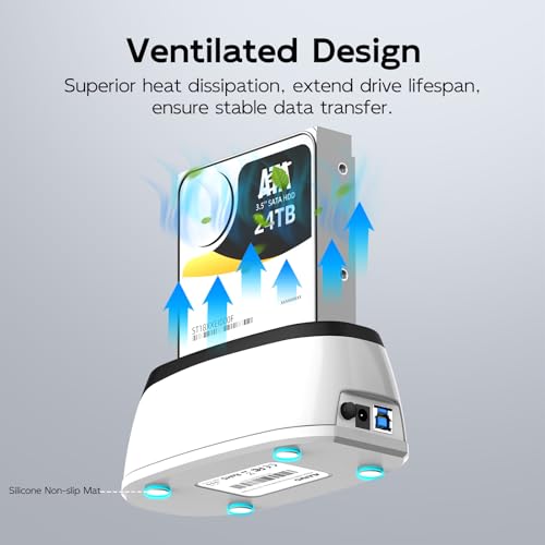 Docking Station MAIWO para HDD SSD SATA 2.5 y 3.5 pulg USB 3.0 miniatura 5