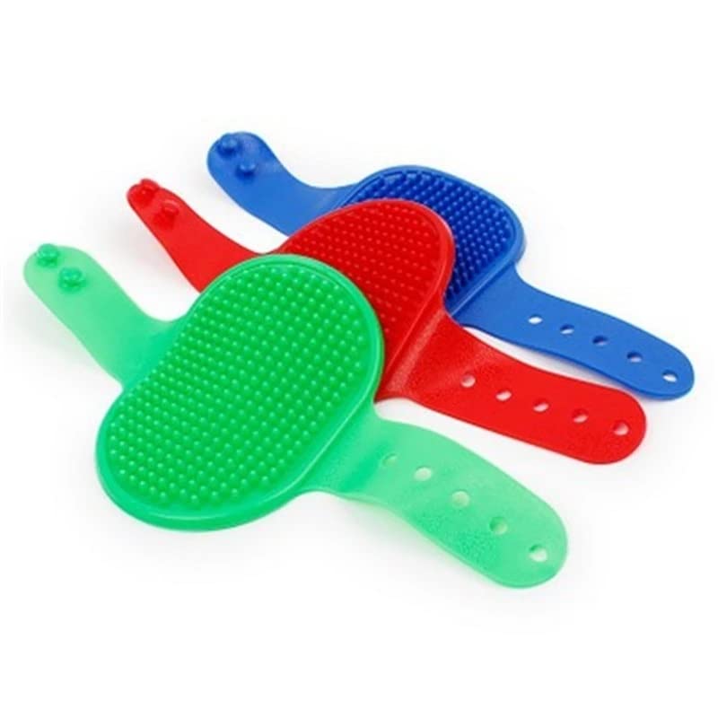 Pet Brush, Pet Brush Soft Rubber Dog Bath Brush Comb Cleaning Massage Grooming Cat Brush Blue Red Green Pet Supplies Pet Brushes