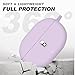 MOLOVA Silicone Case Cover for 2021 New Beats Studio Buds with Cleaner Kit, Anti-Lost Shockproof Protective Case Cover for Beats Studio Bud Easy Carrying Replacement Case with Carabiner（Taro Purple）