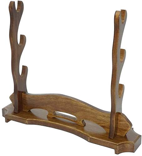 Innovation Sword Stand Sword Display Stand Rack In Legno Massello A 3 Strati Samurai Sword Staffe Supporto Per Armi Espositore Per Armi
