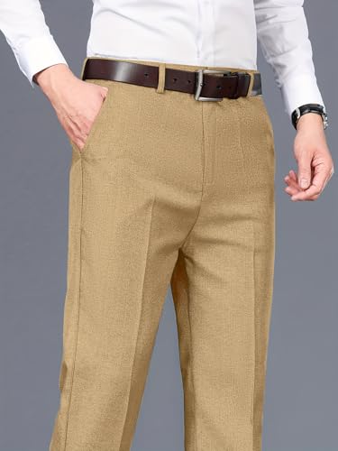 Image of AVANOVA Men's Casual Pants - Stylish Regular Fit Trousers for Men, Comfortable Office & Casual Pant, Modern Formal Look (Trouser 270)