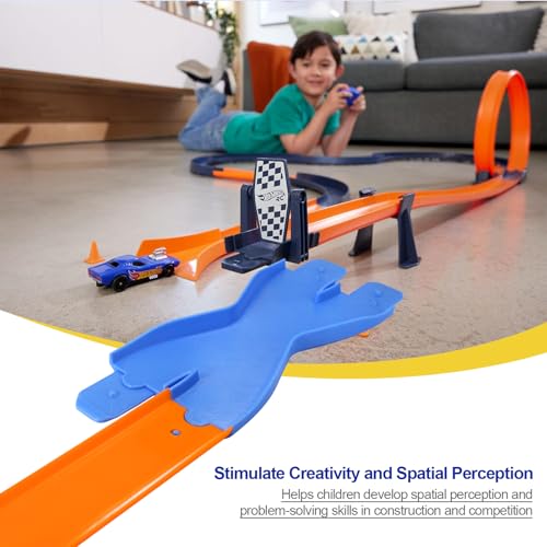 X Crossover Shape Racetrack Connectors Compatible with Hot Wheels,Track Builder Adaptable Extensions to Enhance Track Building Fun - Thumbnail 4