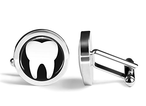 Mancuernillas Dentist Dental Tooth (Edición Angulada) miniatura 1