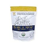 Organic Sacha Inchi Plant Based Protein Powder - by Aliksir - 100% Natural, Vegan, Gluten-Free, 9 Grams Protein, Low Carb, 9 Essential Amino Acids, 300mg Omega 3, Rich in Fiber - 1 Bag (8.8 oz.)