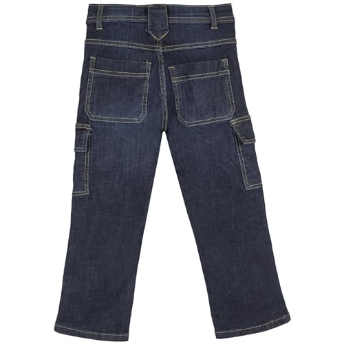 Boys Cargo Denim Pant Stylish Kids Boys 6 Pocket Dark Blue Denim Jeans Stretchy Comfort Cotton Jeans for Boys4