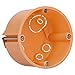 Produktbild Voxura Hohlwanddose Gerätedose Schalterdose Abzweigdose Orange Unterputz UP HW Ø 68mm 47mm Tiefe flach 25 Stück