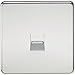 Knightsbridge SF7400PC Screwless Telephone Extension Socket, Polished Chrome