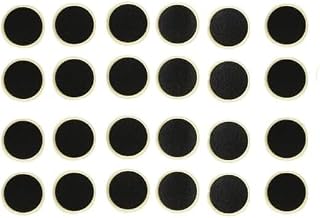 24Pcs Black Bike Tire Patch Kit,Glueless Bike Repair Patch, Round Bike Tube Patches, Bikes Tire Repair Kit,Bike Inner Tube Repair Kit, Bike Patch Kit for Road and Mountain, Cycling,Tires and Tubes