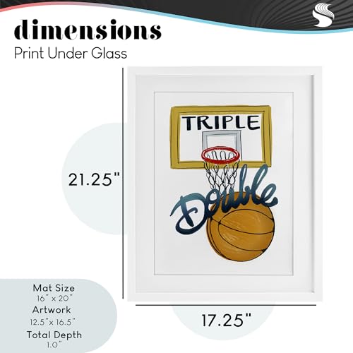 Affiche basketball sous verre pour déco de bureau ou chambre ado - 4