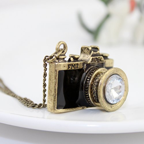 Camera Necklace Black