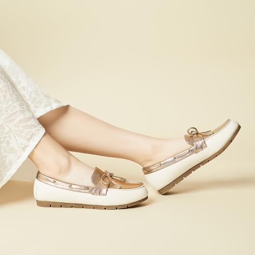 Image of Loafers for Women Comfortable Slip On Flats with Memory Foam Insole for Daily Wearing
