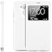 Produktbild zanasta Designs Tasche Huawei Honor 6C / Enjoy 6S Case Schutzhülle Flip View Cover mit Fenster und Kameraschutz | Weiß