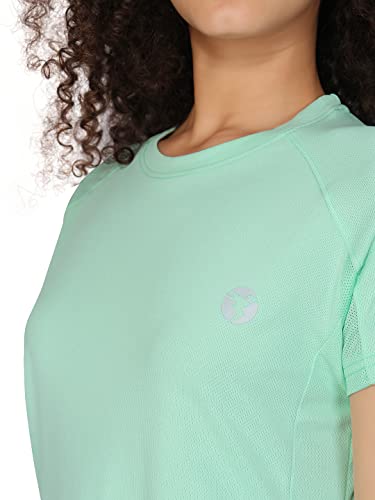 Image of TECHNOSPORT Women's 100% Polyester Regular Fit T-Shirt