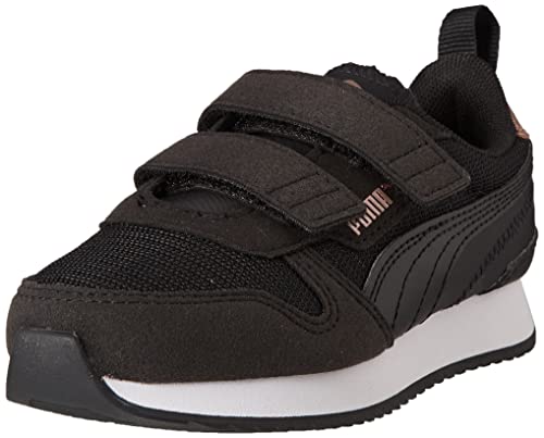 PUMA R78 Metallic V PS, Basket, Black Black-Rose Gold, 33 EU