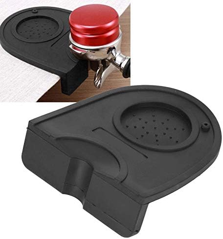 Miniatura 5 de Alfombrilla de silicona para café expreso, mini gruesa de silicona para café en polvo, soporte para almohadilla de esquina para cocina, herramientas