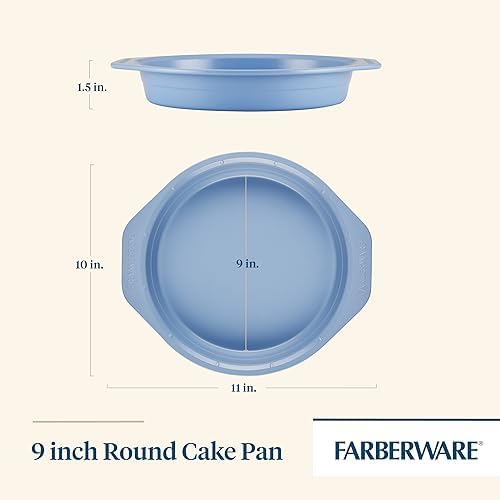 Farberware Easy Solutions 9-Inch Round Nonstick Cake Pan - Thumbnail 4