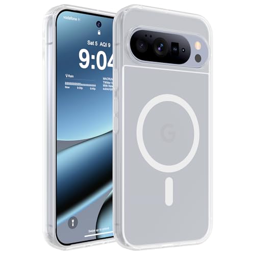 Image of WRJ Magnetic Case for Google Pixel 10 /10 Pro 6.3-Inch, Frosted Clear