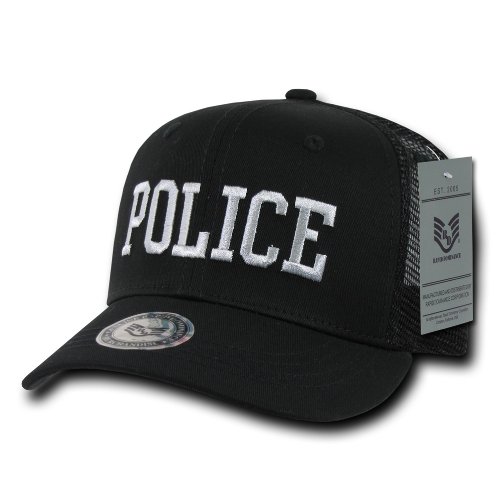 Rapiddominance Police Back to The Basics Mesh Cap, Black
