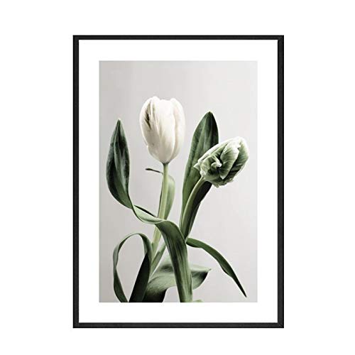 Affiche et impression lys moderne triptyque de toiles botaniques haut de gamme