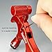ZeoPeya Bow Release for Compound Bow, 4-Finger 360° Rotate Caliper Thumb Release Archery Accessories (Red)