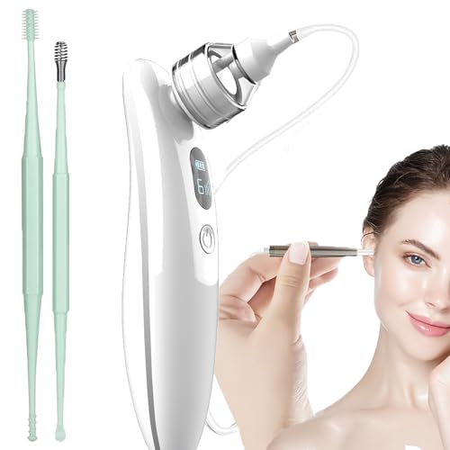 Extracteur de cérumen - Kit de nettoyage des oreilles en spirale en silicone sûr et doux à 360...