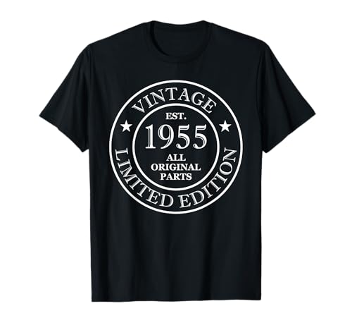 Vintage Cumpleaños 1955, Fiesta de cumpleaños 68 69 nacida en 1955 Camiseta
