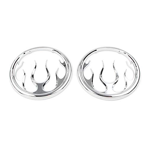 Cubierta cromada para parlante Zhisheng Flame para Harley