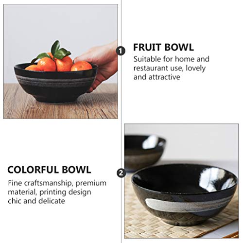 Tigelas de cereais de cerâmica estilo japonês da Yardwe, tigelas de sopa de 680 g, tigelas de salada