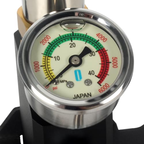 VEVOR 3 Stage Air Gun Rifle Filling Pump,Stirrup Pump 4500PSI Adaptor Air Rifle PCP Airguns High Pressure High Output for Air Driving Cylinder and PCP Cylinder for Outside Sporting and Hunting, Black - Image 9