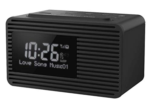 Panasonic RC-D8EG-K Radiowecker DAB+ (USB Ladefunktion, Snooze-Taste, Sleeptimer, Favoritentaste) schwarz