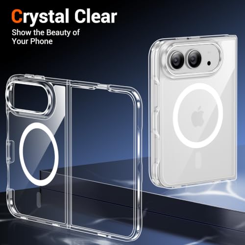 Temdan Magnetic for iPhone Duo Case, Clear