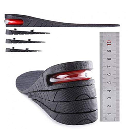 4-Capa 3.15inch / 8 Cm Elevación De La Plantilla Aumento De La Altura De La Plantilla del Zapato del Cojín del Amortiguador De Aire De Elevación De Zapatos para Hombres De Las Mujeres