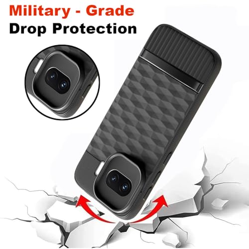 Image of Shockproof Case Compatible with iQOO 15R 5G | Full Camera Protection | TPU Flexible Back Cover for iQOO 15R 5G (Matte Black)